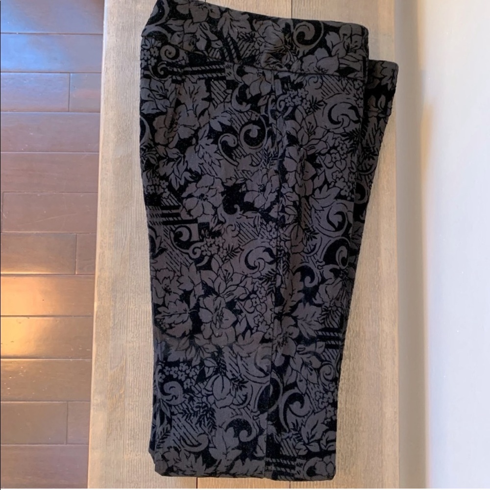 Velvet Flocked Pants